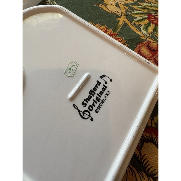 Six Vintage 1980 Shafford Original Ceramic Grand Piano Design 7 in Plates Japan - Picture 10 of 11